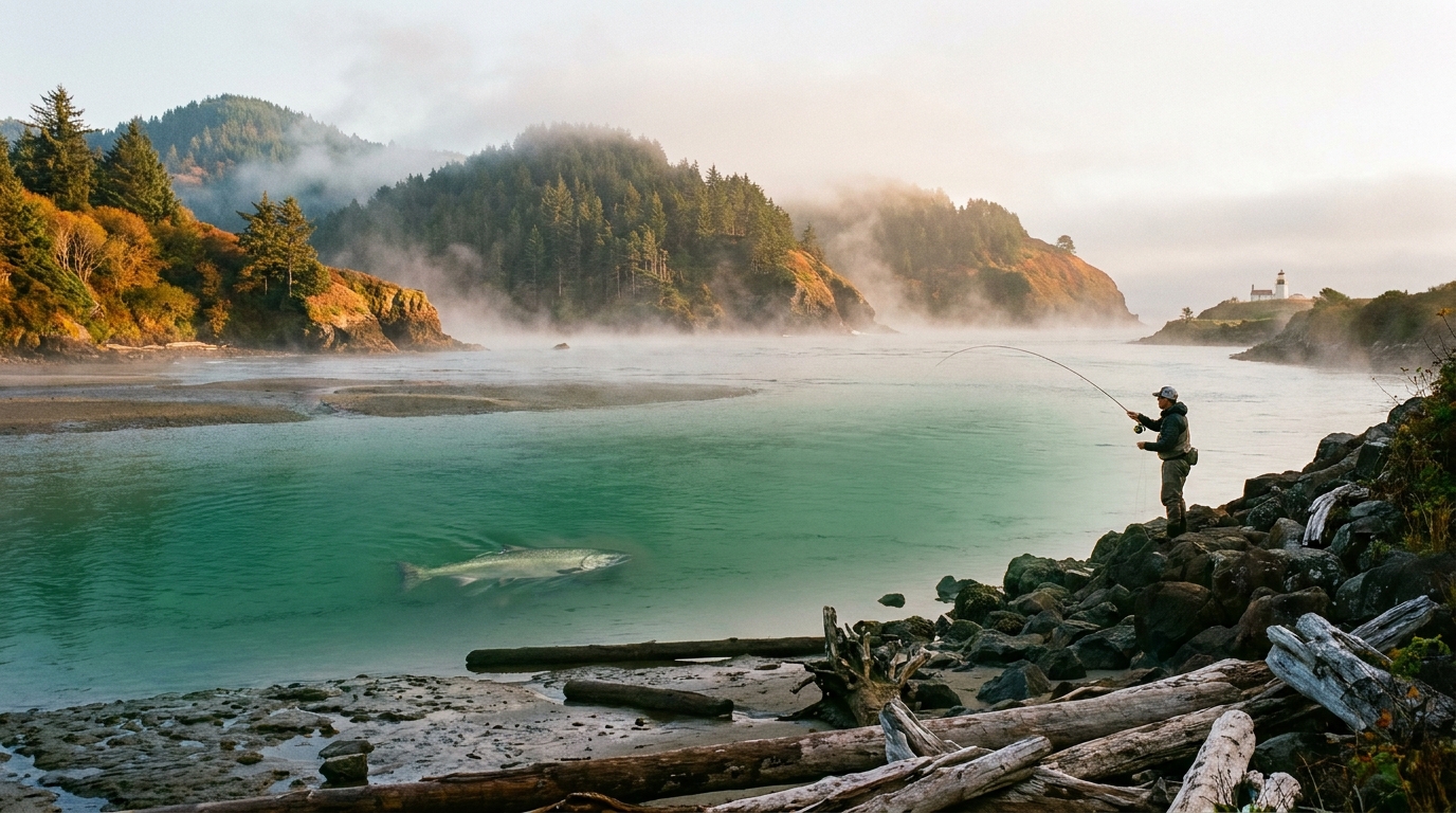 Coos Bay Fall Chinook and Coho Preview: Bank Tactics for Oregon's South Coast Estuary