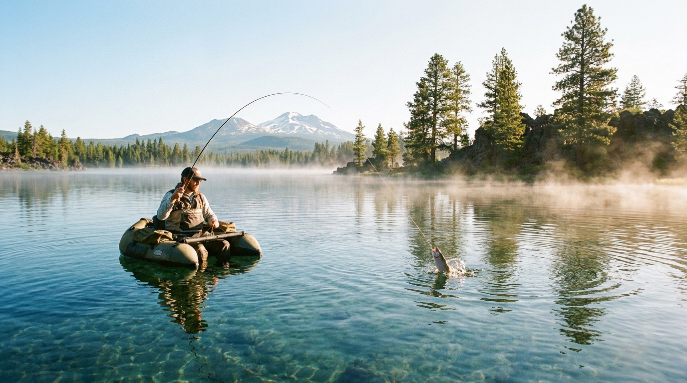 Davis Lake Float Tube Fishing: Oregon's Premier Trophy Trout Destination