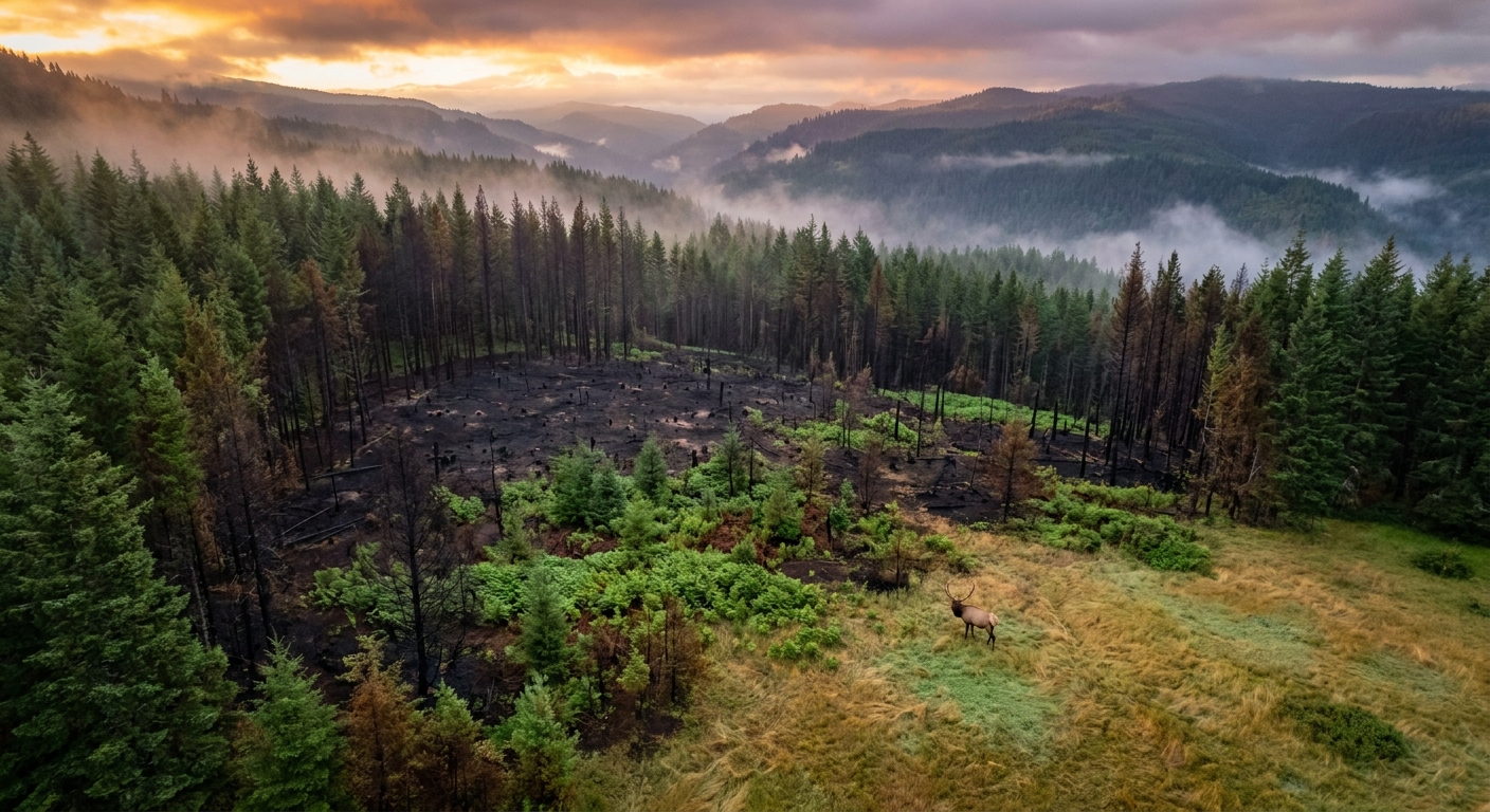 Fire Season Elk Strategy: How August Burns Shape Oregon's Best September Archery Opportunities