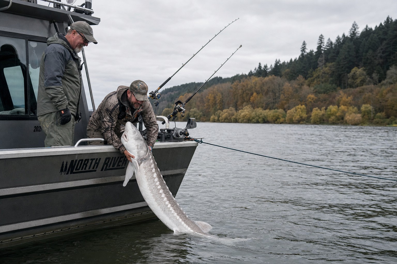 Lower Columbia River White Sturgeon: Fall Anchor Fishing Tactics from Astoria to the John Day Dam