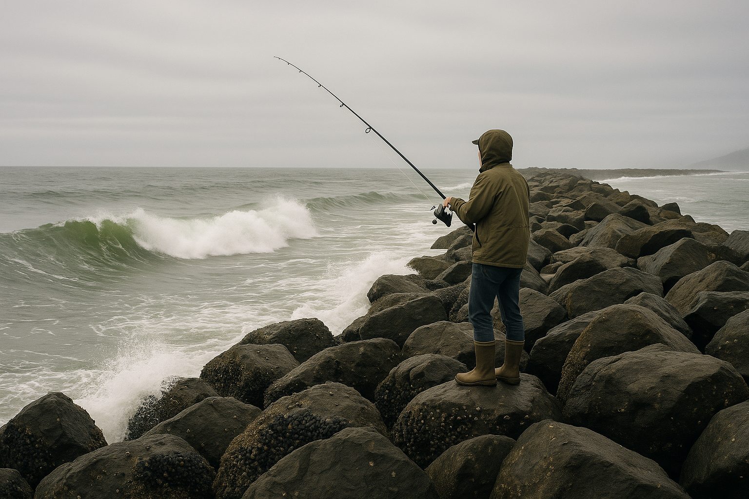 Oregon Coast Jetty Fishing: Rockfish, Greenling, and Cabezon from the Rocks