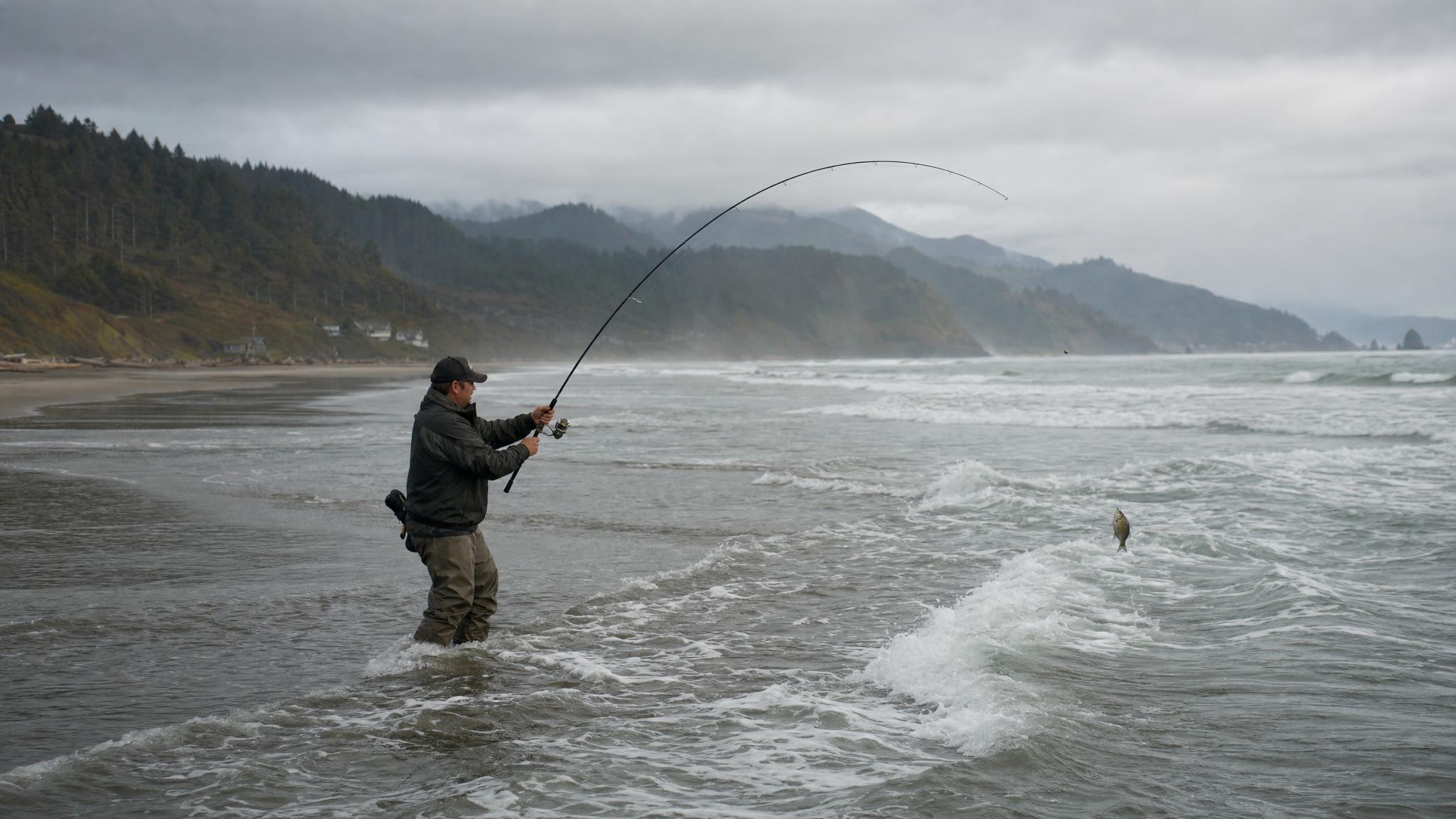 Oregon Coast Redtail Surf Perch: Fall Beach Fishing from Lincoln City to Florence