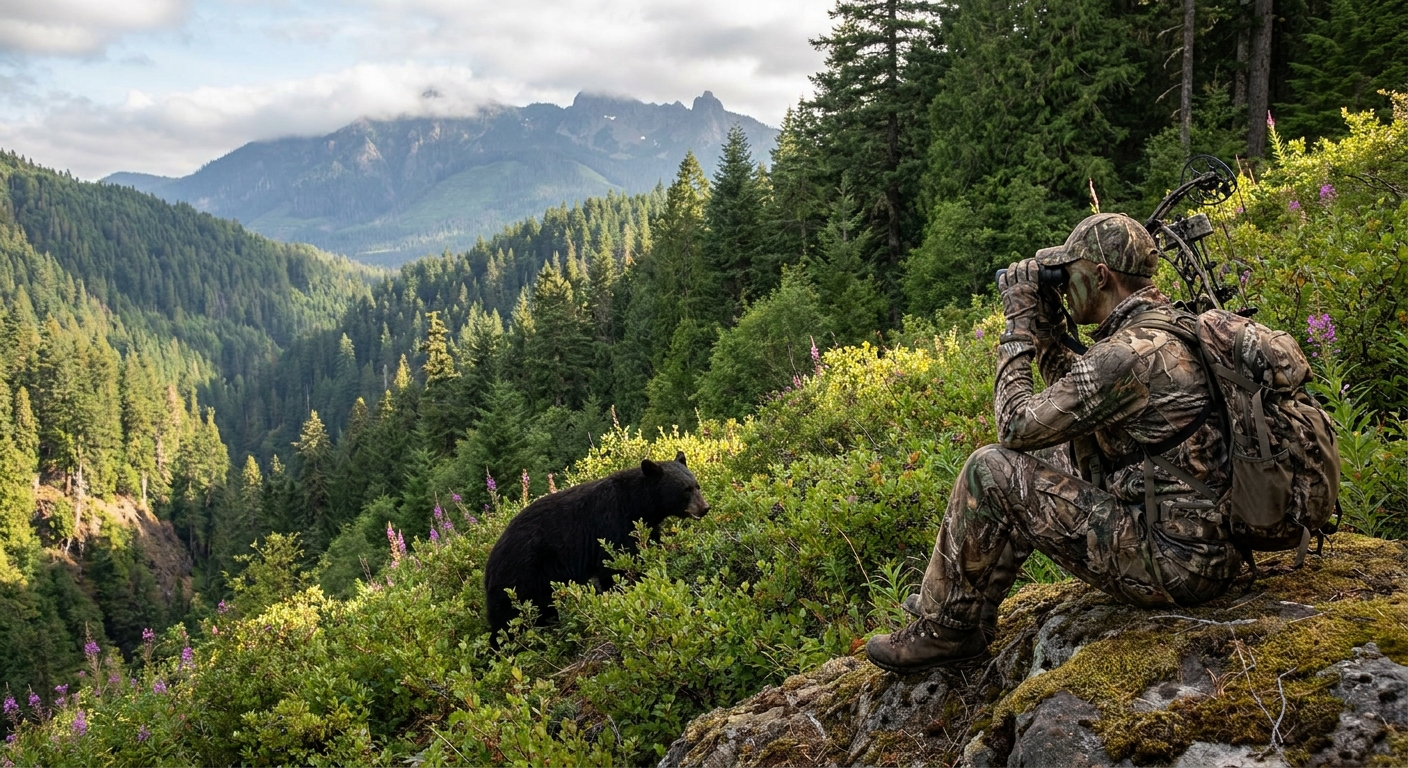 Oregon Summer Bear: Spot-and-Stalk Archery Tactics for the Western Cascades June Season