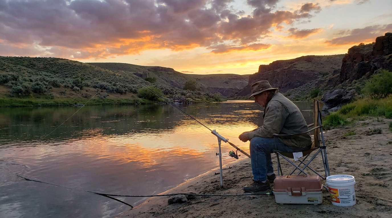 Summer Channel Catfish on Oregon's Snake River at Farewell Bend
